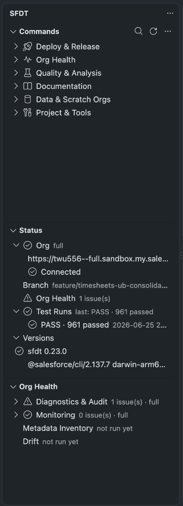 SFDT VS Code Extension